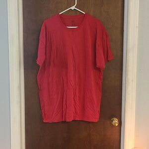 FRUIT OF THE LOOM PLATINUM 2XL RED SHORT SLEEVED TEE SHIRT